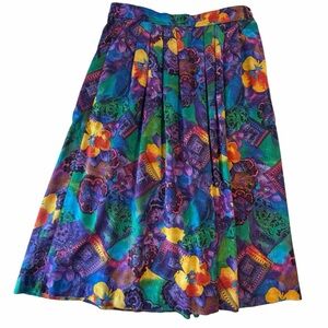 Worthington Colorful Floral Maxi Skirt